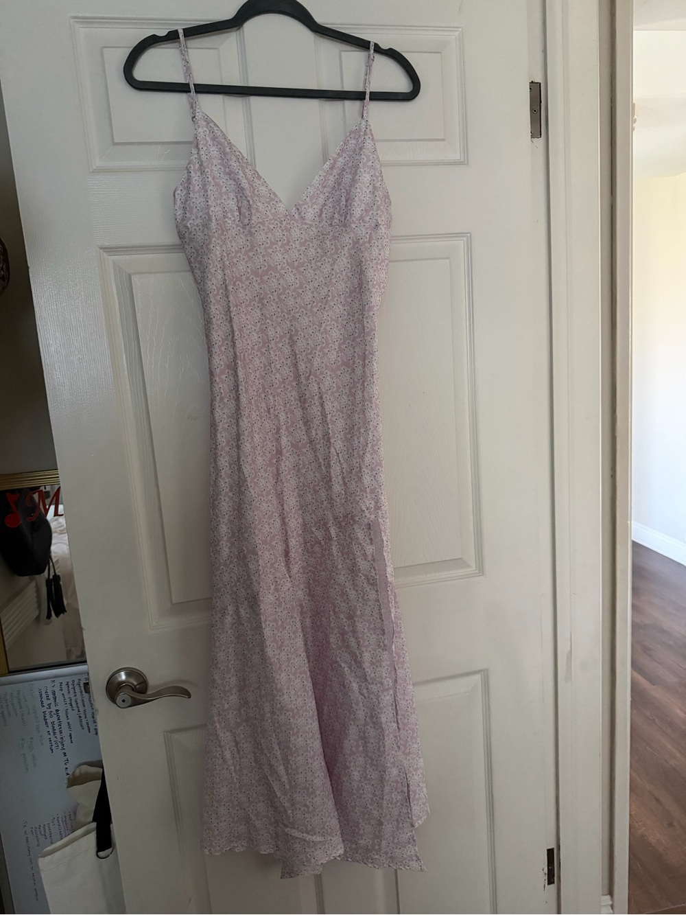 Light Pink Floral Slip Dress -